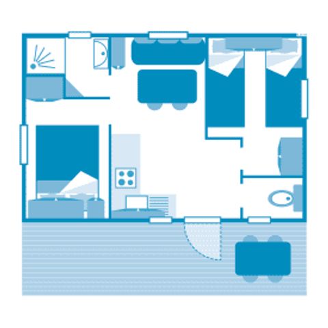 BUNGALOW 4 personnes - Cottage 4p 2ch **