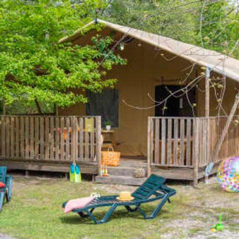 TENTE TOILE ET BOIS 5 personnes - Lodge Safari 5p 2ch ****