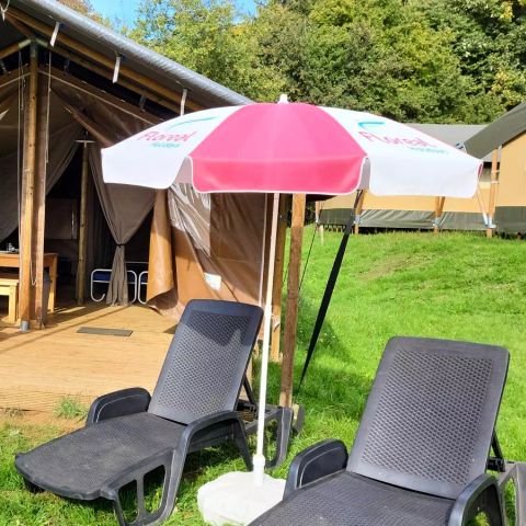 TENTE TOILE ET BOIS 5 personnes - Lodge 3 Pièces 5 Personnes Sans Sanitaire