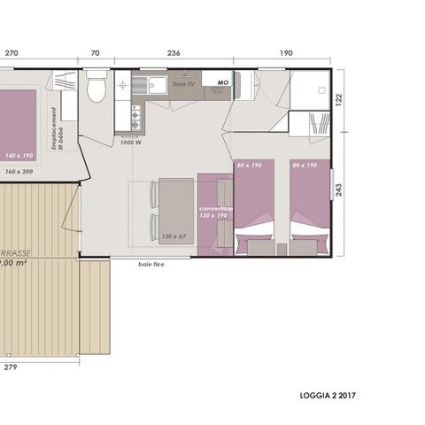 BUNGALOW 5 personnes - Cottage Confort - 2 chambres
