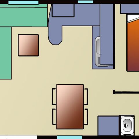 BUNGALOW 6 personnes - Loisir CONFORT - 2chambres