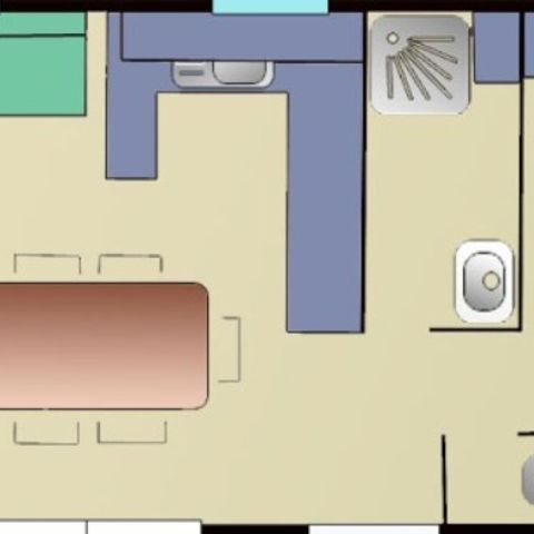 BUNGALOW 7 personnes - Sunêlia Prestige 40m², 6-7pl - 3ch