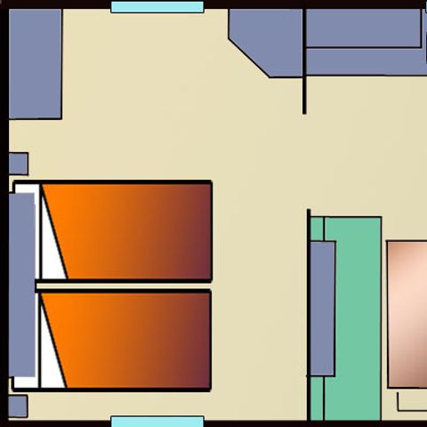 BUNGALOW 6 personnes - Loisir Confort PMR 32m², 4-6pl-2ch