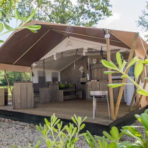TENTE TOILE ET BOIS 5 personnes - Luxe safaritent