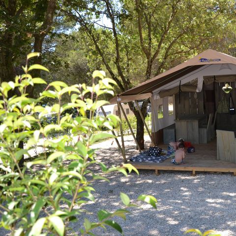 TENTE TOILE ET BOIS 5 personnes - Luxe safaritent