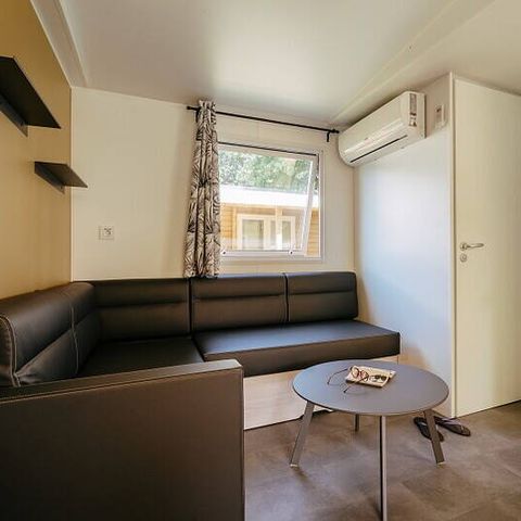 BUNGALOW 4 personnes - Mobil-home | Premium | 2 Ch. | 4 Pers. | Terrasse surélevée | 2 SDB | Clim. | TV