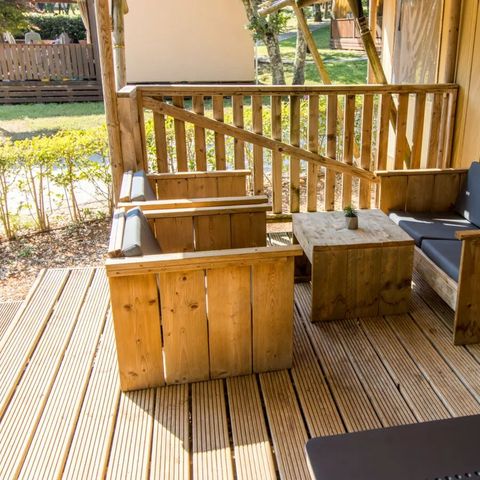 TENTE TOILE ET BOIS 6 personnes - Lodgetent Premium XL