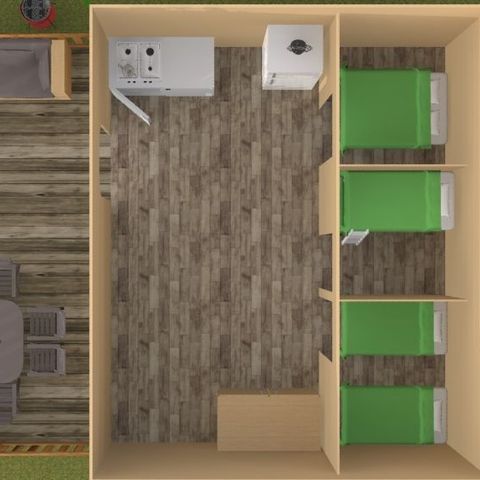 Tente en toile et en bois 6 personnes - Lodgetent Holiday