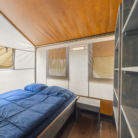 Tente en toile et en bois 5 personnes - Valkanela - Tente Safari de luxe