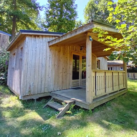 CHALET 4 personnes - Bois Confort 24m² 2 chambres + terrasse couverte + TV 4 pers