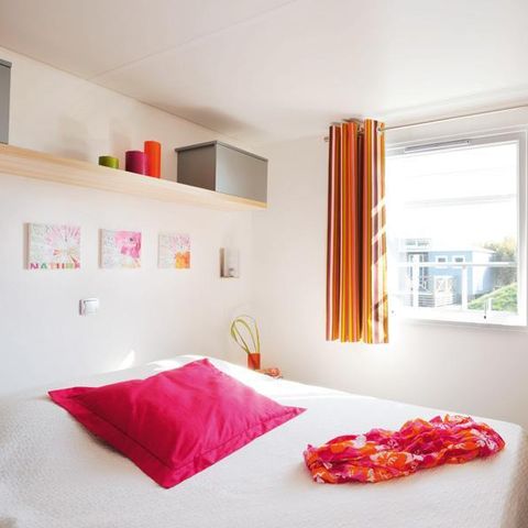 BUNGALOW 4 personnes - Mobil-home Confort 27m² 2 chambres dont terrasse semi-couverte 18m² + TV