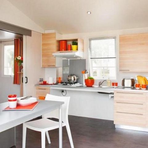 BUNGALOW 4 personnes - PMR Confort 27m² 2 chambres + TV + terrasse 