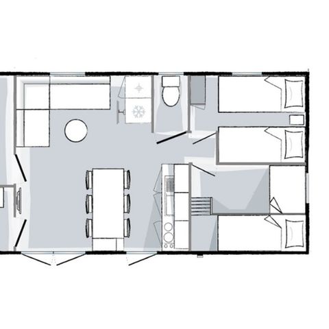 BUNGALOW 6 personnes - Mahana 3 chambres 33m²