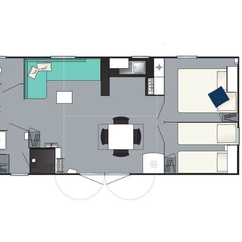 BUNGALOW 8 personnes - Confort+ 4 chambres 37m²