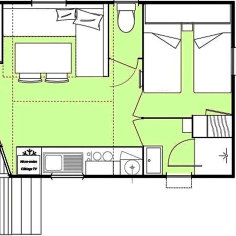 BUNGALOW 6 personnes - MH PREMIUM 2