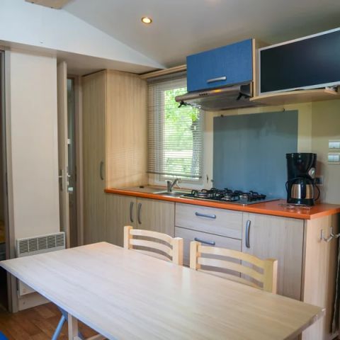 Mobilhome 5 personnes - Aqua 2 chambres 4 Adultes et 1 enfant Terrasse Semi-Couverte Clim TV