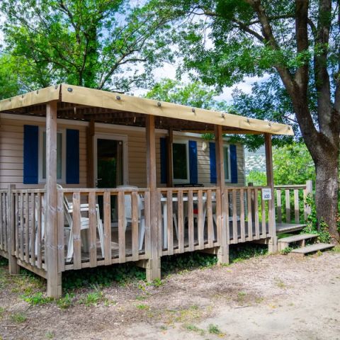 Mobilhome 5 personnes - Aqua 2 chambres 4 Adultes et 1 enfant Terrasse Semi-Couverte Clim TV