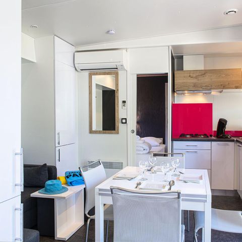 Mobilhome 4 personnes - Cottage VIP 3 Pièces 4 Personnes Climatisé + TV