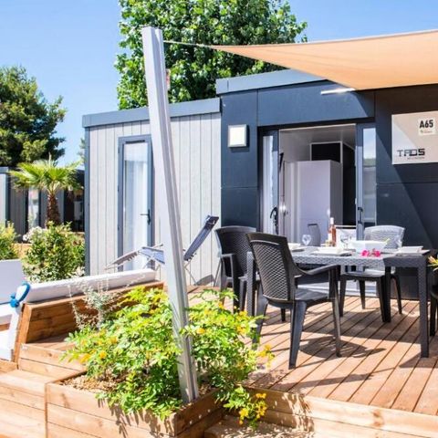 Mobilhome 6 personnes - Cottage VIP 4 Pièces 6 Personnes Climatisé + TV