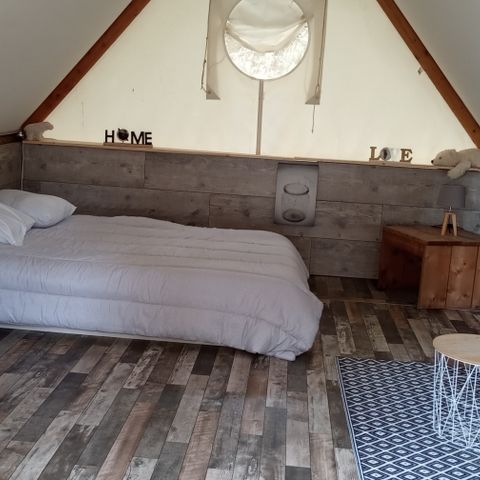 Tente en toile et en bois 3 personnes - Tente Trappeur Aventure - 1 pièce