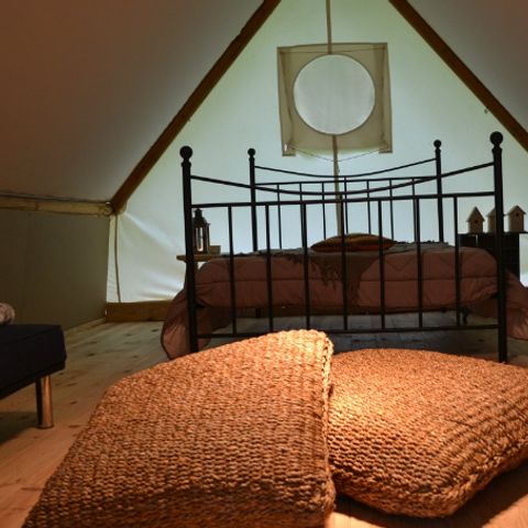 Tente en toile et en bois 3 personnes - Tente Trappeur Aventure - 1 pièce