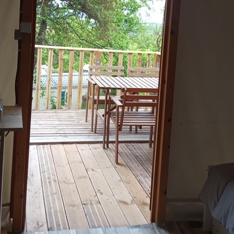 Tente en toile et en bois 3 personnes - Tente Trappeur Aventure - 1 pièce