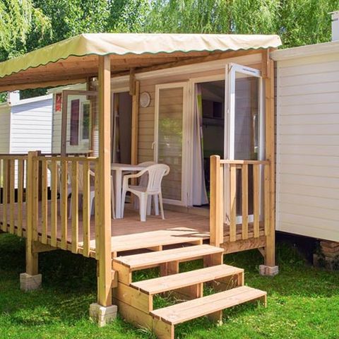 BUNGALOW 6 personnes - MobilHome Evo 2ch 4/6pers Terrasse semi-couverte sans Clim TV