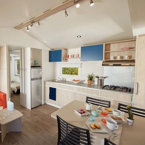 BUNGALOW 8 personnes - MobilHome 3ch 6/8pers Terrasse semi-couverte sans Clim TV