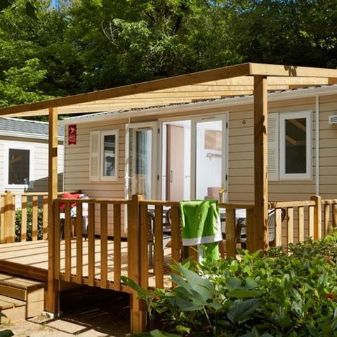BUNGALOW 8 personnes - MobilHome 3ch 6/8pers Terrasse semi-couverte sans Clim TV