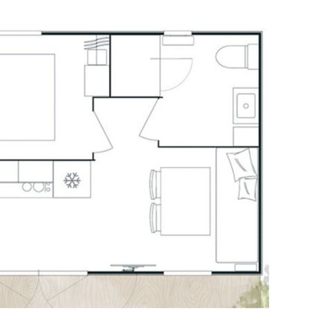 BUNGALOW 4 personnes - Mobil-home Cocoon 4 personnes 1 chambre 20m²