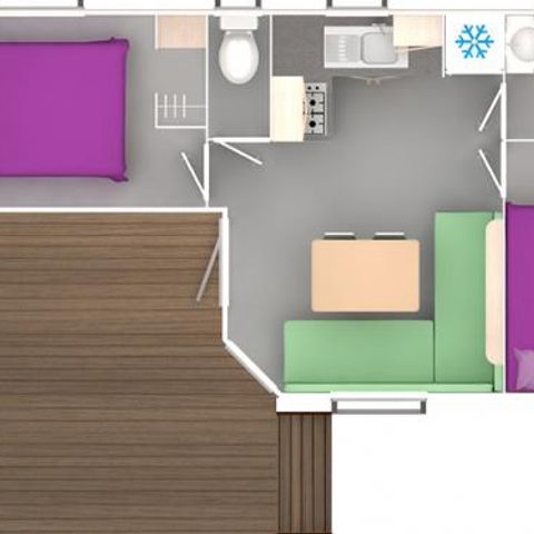 BUNGALOW 6 personnes - 2 chambres