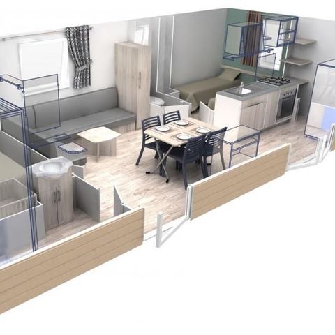 BUNGALOW 4 personnes - PREMIUM 33m²