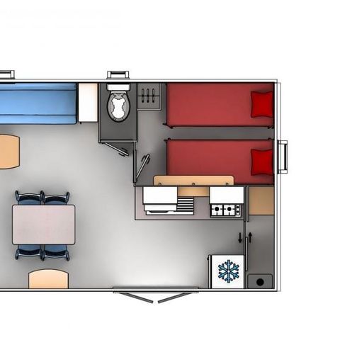 BUNGALOW 4 personnes - PREMIUM 33m²