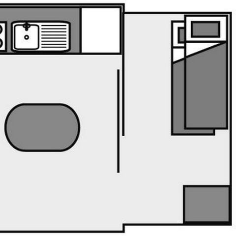 BUNGALOW 4 personnes - Cabane NATURE ECO (sans sanitaires)