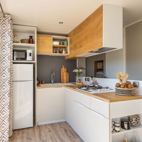 Mobilhome 6 personnes - Loisir confort 3 ch. 6 pers - 36m2 - Terrasse couverte - SAM