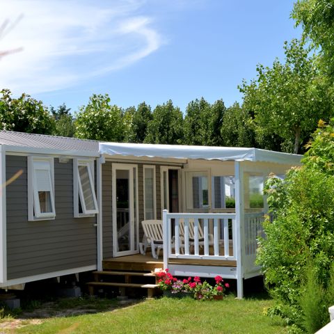 Mobilhome 6 personnes - Loisir confort 3 ch. 6 pers - 36m2 - Terrasse couverte - SAM