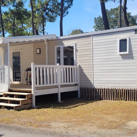 Mobilhome 4 personnes - Sunêlia Prestige 2 ch. 4 pers - 34 m2 - Terrasse couverte - SAM