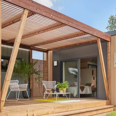 BUNGALOW 3 personnes - Sunêlia Luxe Taos Spa 1ch. 2 pers - 19m2 - Pergola exotique