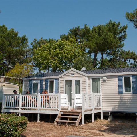 Mobilhome 6 personnes - COTTAGE CONFORT 3ch / 6p - 35m² - Terrasse parasol - DIM
