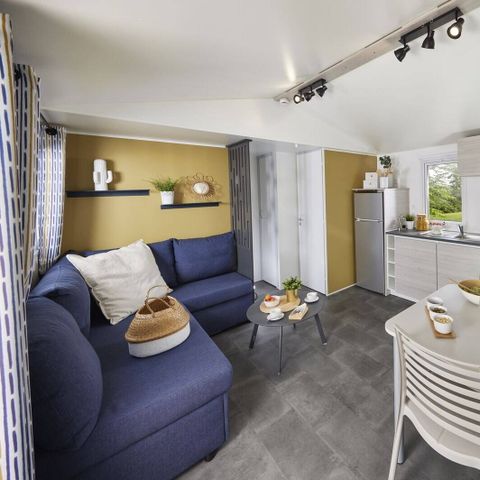 BUNGALOW 6 personnes - Mobil-home | Comfort | 3 Ch. | 6 Pers. | Terrasse surélevée | 1 SDB | Clim.