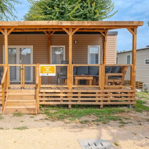 BUNGALOW 6 personnes - Mobil-home | Premium | 3 Ch. | 6 Pers. | Terrasse Lounge | Clim. | TV