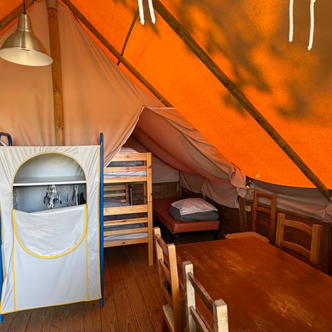 TENTE TOILE ET BOIS 5 personnes - LODGE AMAZONE