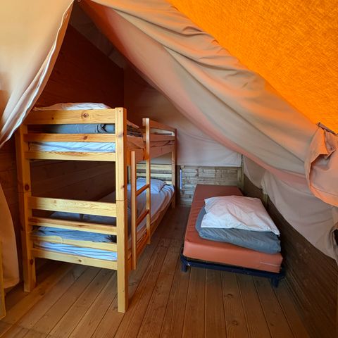TENTE TOILE ET BOIS 5 personnes - LODGE AMAZONE