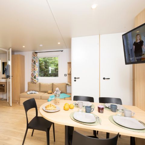 BUNGALOW 6 personnes - Bungalow Sapin - 32m² avec terrasse en bois semi-couverte