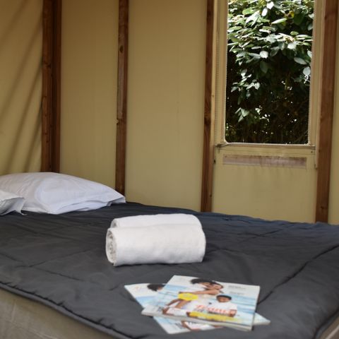 Tente en toile et en bois 4 personnes - Maori 2 pièces 4 personnes