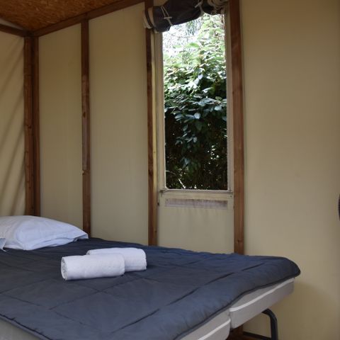 Tente en toile et en bois 4 personnes - Maori 2 pièces 4 personnes