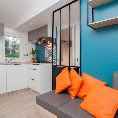 BUNGALOW 6 personnes - Mobile-home | Premium | 3 Ch. | 6 Pers. | Terrasse surélevée | Clim.