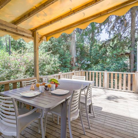 BUNGALOW 6 personnes - Mobile-home | Premium | 3 Ch. | 6 Pers. | Terrasse surélevée | Clim.