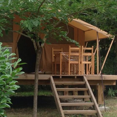 TENTE TOILE ET BOIS 4 personnes - Ecolodge