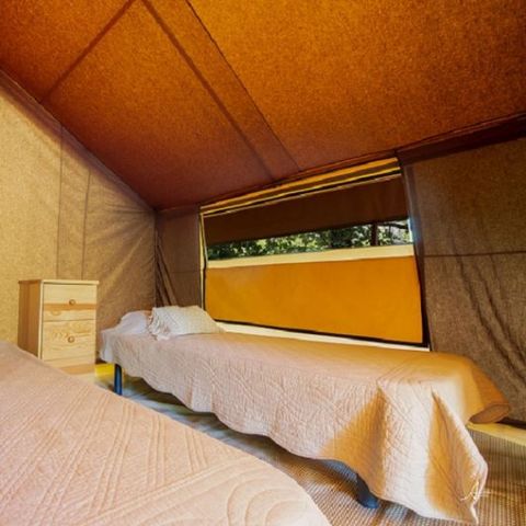 Tente en toile et en bois 4 personnes - Ecolodge